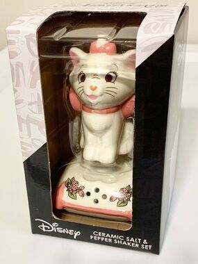 Disney Aristocats Marie Floral Salt & Pepper Shakers NEW